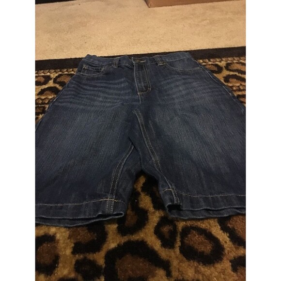 Basic Editions Boys Jean Shorts Pockets Size 14 Blue - Picture 1 of 9